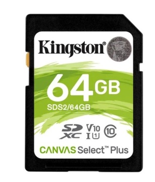 Karta PAMIĘCI Kingston Canvas Select Plus 64 GB do aparatu SZYBKI ZAPIS