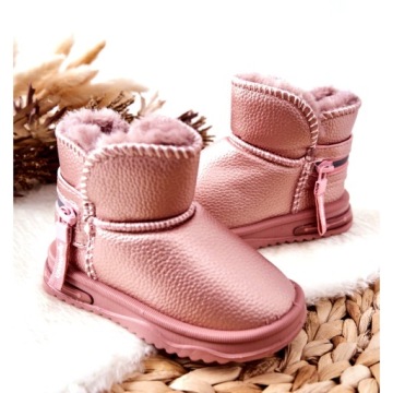 Детские зимние ботинки Pink Frosty, размер 21