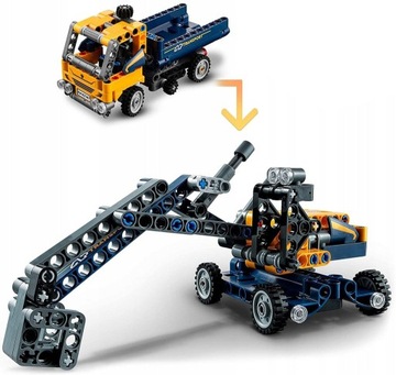 LEGO TECHNICS САМОСВАЛ ЭКСКАВАТОР ГРУЗОВИК СТРОИТЕЛЬСТВО 2