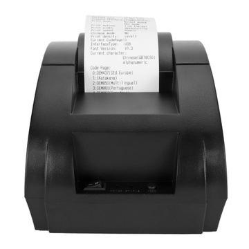 Термопринтер 58 мм, 90 мм/с, ширина 58 мм, 203 точки на дюйм, USB-интерфейс, ESC pos Compati