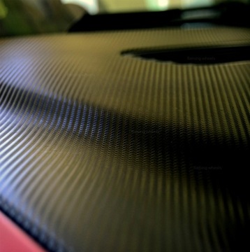 3D УГЛЕРФОЛЬГА ЧЕРНЫЙ ШПОН МАТОВЫЙ ЧЕРНЫЙ АВТОМОБИЛЬ 3М x 0,3М + РАКЛА