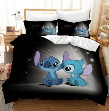 Stitch KOMPLET POŚCIELI 160x200 2 POSZEWKI