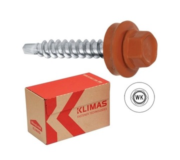 Wkręty farmer d/d 4,8x55mm RAL 8004 200szt. KLIMAS