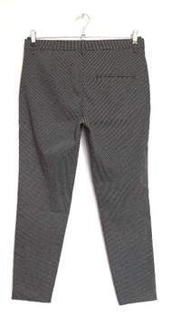 1055. H&M черные брюки-сигарета в горошек r 40