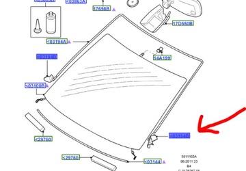 WYKOŃCZENIE PODSZYBIA LEWE FORD FOCUS Mk2 2007-11