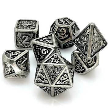 НАБОР ЭЭРЕНДИЛ ИЗ 7 МЕТАЛЛИЧЕСКИХ КОСТЕЙ ДЛЯ РПГ