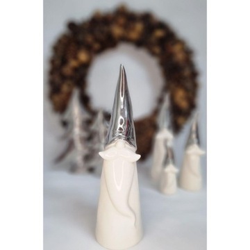 РОЖДЕСТВЕНСКИЙ ОРНАМЕНТ ФАРФОРОВАЯ ФИГУРКА САНТА ГНОМ СЛОН 17 СМ