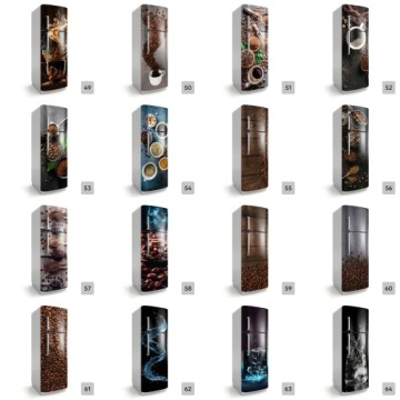 Магнитный коврик для холодильника Кофейные зерна на деревянном фоне 3D Сделано по мерке