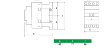 Контактор SC-1210 230В 1НО