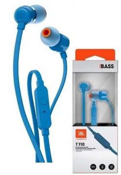 JBL TUNE 110 BLUE / DYSTRYBUCJA PL / SŁUCHAWKI PRZEWODOWE DOKANAŁOWE