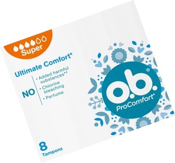 Tampony O.B. Ultimate Comfort Super 8 sztuk