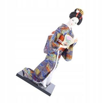 Gejsza Dziewczyna Figurka Kimono Lalka Japońska