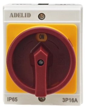 ГЛАВНЫЙ ИЗОЛЯЦИОННЫЙ ВЫКЛЮЧАТЕЛЬ 16А 4П В КОРПУСЕ IP65