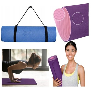 MATA GIMNASTYCZNA DO ĆWICZEŃ JOGI PILATESU FITNESS