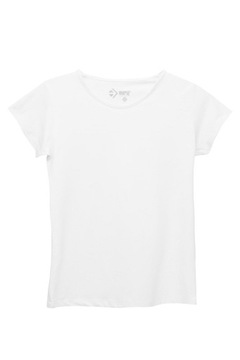 Koszulka damska T-shirt Bluzka Biała Gładka Moraj rozmiar S