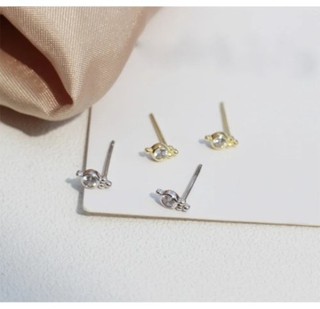 925 Серьги Мода Личность Циркон Полые Ресницы Стиль