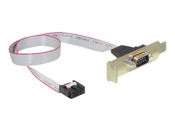 GEMBIRD CC-DB9ML-01 Gembird gniazdo, śledź low profile do obudowy DB9M