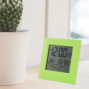 Солнечная батарея Будильник с двумя энергиями Прогноз погоды Температура