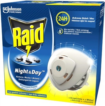 Raid Night & Day от комаров, мух и муравьев, пополнение