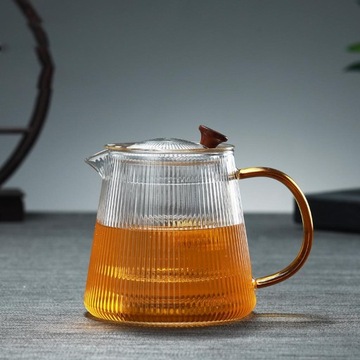 чайный сервиз из прозрачного стекла