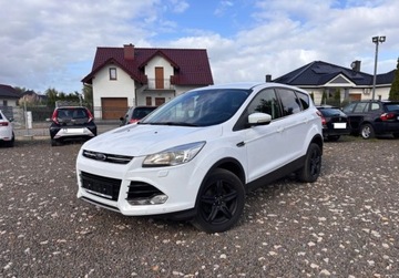 Ford Kuga II SUV 1.6 EcoBoost 150KM 2014 Ford Kuga 1.6B 150KM tytanium stan bdb polskora 1.6 Benzyna 150KM, zdjęcie 17