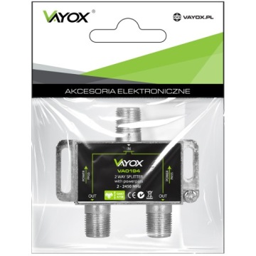 АНТЕННЫЙ РАЗВЕТВИТЕЛЬ СИГНАЛА DVB-T2/S/C РАЗВЕТВИТЕЛЬ ДЛЯ 2TV VAYOX