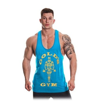 ORYGINALNY TANK TOP TRENINGOWY GOLD'S GYM MĘSKI NA SIŁOWNIE MUSCLE JOE