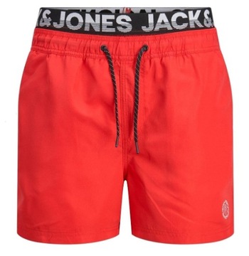 JACK&JONES WIĄZANE KĄPIELÓWKI CZERWONE S SPF