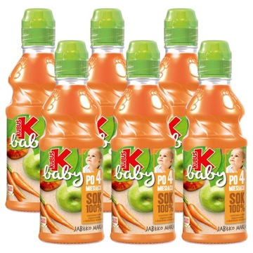 SOK 100% Kubuś baby jabłko marchew 6 x 300 ml