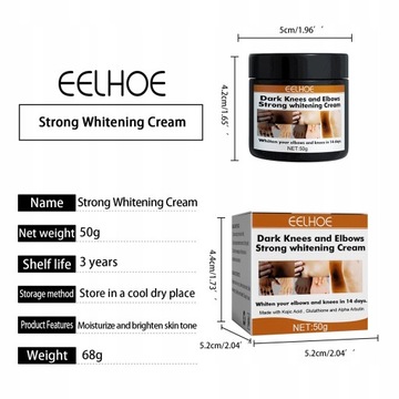 Темный отбеливающий крем для коленей и локтей