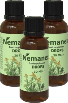 ZESTAW NEMANEX KROPLE NA OCZYSZCZENIE ORGANIZMU Z TOKSYN 30ml x3