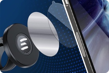 UCHWYT NA MAGNES DO KOKPITU+MOCNA ŁADOWARKA 4X USB typ-C DO ZAPALNICZKI