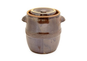 КЕРАМИЧЕСКАЯ БОЧКА 40 Л ДЛЯ СБОРА С ВОРОТНИКОМ КЕРАМИЧЕСКАЯ КРЫШКА