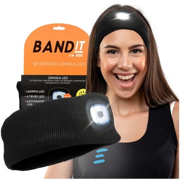 OPASKA Z LAMPKĄ LED ODPINANĄ ŁADOWANĄ NA USB ROZMIAR UNIWERSALNY UNISEX