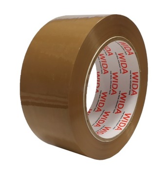 Taśma pakowa klejąca WIDA solvent 48/132 brąz 36 szt. 1 karton