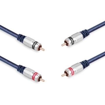 KABEL 2x RCA (CINCH) WTYK - 2x RCA (CINCH) WTYK VITALCO 3.0m