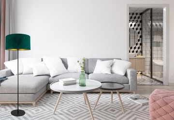 СВЕТОДИОДНЫЙ ТОРШЕР СОВРЕМЕННЫЙ ВЕЛЮР 40 СВЕТИЛЬНИК