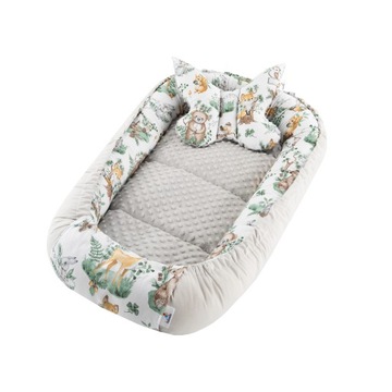 РУЧКА BABY COCOON NEST, ХЛОПОК МИНКИ, НАБОР, 7 ПРЕДМЕТОВ, БОЛЬШОЙ XXL