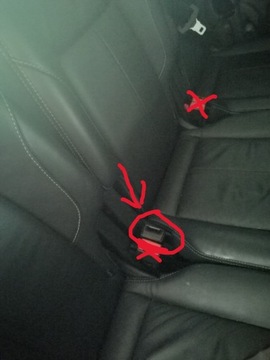 ZAPINKA PASA II RZĄD FORD S-MAX GALAXY MK3 CZARNA