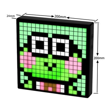 WYŚWIETLACZ LED PIXEL ART PROGRAMOWALNY PANEL LED PIXEL ZE STEROWANIEM