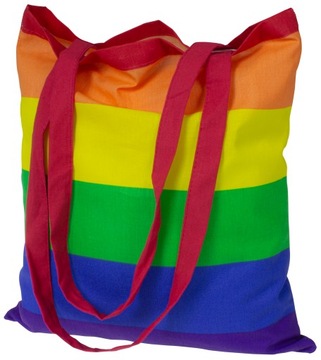 Bavlnená taška cez rameno Dúha LGBT tolerancia