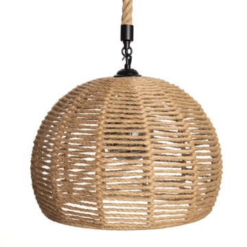 Lampa wisząca jutowa PELOTA boho duża