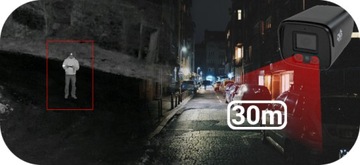 БЕСПРОВОДНАЯ КАМЕРА ДЛЯ МОНИТОРИНГА WIFI 2K ЧЕРНАЯ НАРУЖНАЯ АУДИО DVS-КАМЕРА