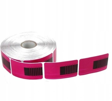 ШАБЛОНЫ ФОРМ ДЛЯ НОГТЕЙ УЗКИЕ РОЗОВЫЕ 500 ШТ.