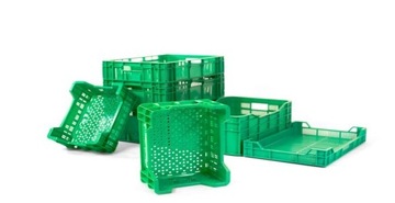 Пластиковый короб-контейнер для овощей и фруктов Н-220 600х400х220 мм