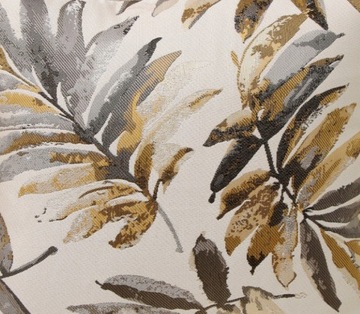 Скатерть-дорожка декоративная матовая гладкая с листьями и цветами 180x32 см