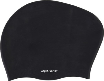 CZEPEK PŁYWACKI SILIKONOWY NA DŁUGIE WŁOSY BASEN DO PŁYWANIA Aqua-Sport