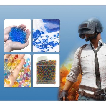 KULKI ŻELOWE 60000 SZT. 7-8MM DO KARABIN PISTOLET KOLOROWE HYDROŻELOWE