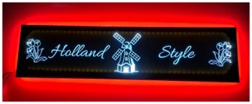 Led tabule Holand Style nad postelí man daf scania s podsvícením kabiny Tir