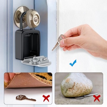 металлический открытый сейф для ключей с цифровым кодом